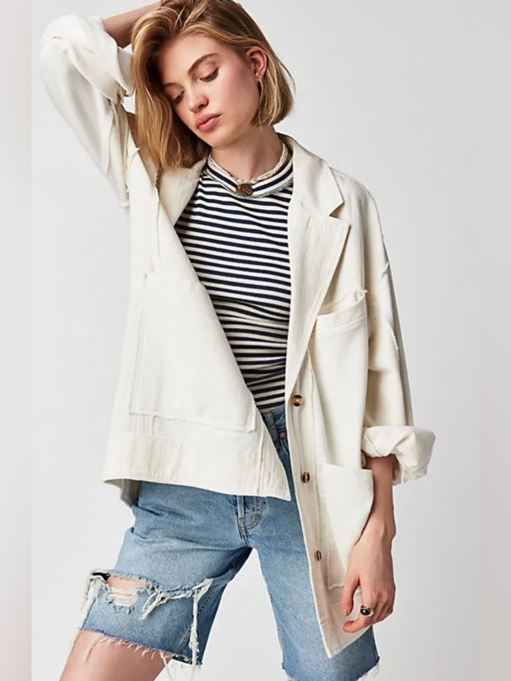 Free People We The Free Cassandra Blazer Size S